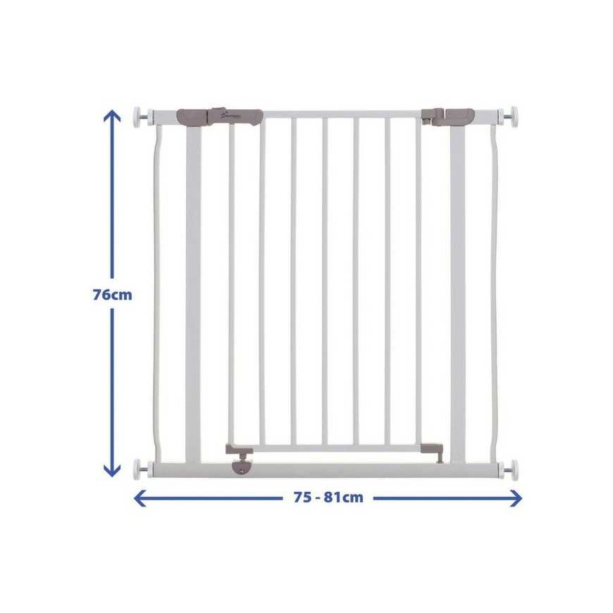 Dreambaby drošības vārti suņiem AVA Gate (Platums: 75-81 cm x Augstums: 76 cm) - balta – 4