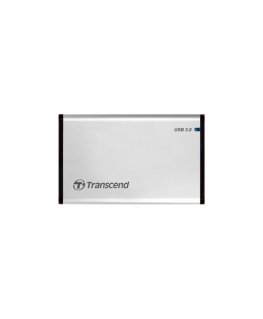 Transcend StoreJet 25S3 HDD / SSD aptvaras Sidabras 2.5" USB maitinimas