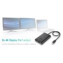 i-tec C31DUAL4KDP USB графический адаптер 3840 x 2160 пикселей Черный