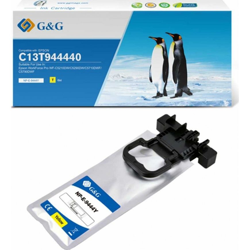 Saderīgs ar G&G tintes / tinti ar C13T944440, NP-E-9444Y, dzeltena, 3000s – 2