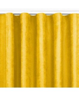 Verho MILANA sinappityylinen klassinen läpinäkyvä aaltoileva nauha 7 cm shenil 420x175 HOMEDE