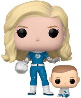 FUNKO POP! Vinilinā figūrėlīte: Marvel: Fantastiskā Četrinieka: Pirmie soļi - Neredzamā sieviete un Franklins
