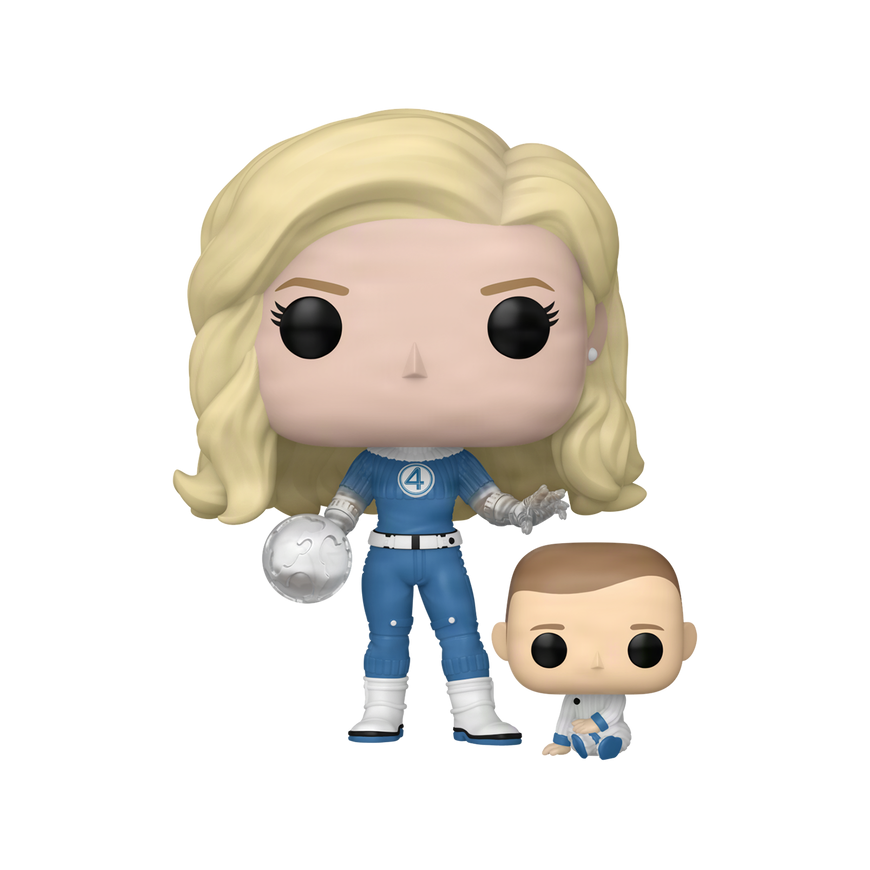 FUNKO POP! Виниловая фигурка: Marvel: Фантастическая Четверка: Первые Шаги - Невидимая Женщина и Франклин – 3