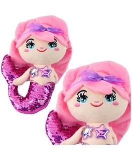 Lean Toys Minkstā undinīte ar spīdīgu asti 28 cm