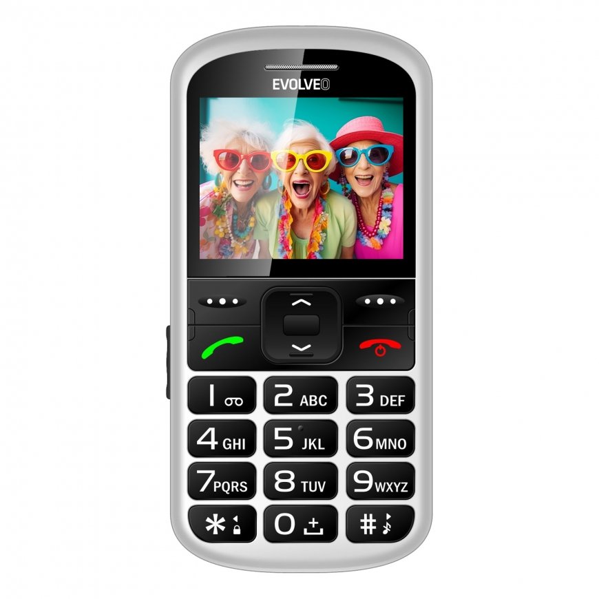 EVOLVEO EasyPhone XS, mobilais telefons senioriem, balts – 2