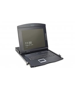 Digitus DS-72210-2US püstikkonsool 43,2 cm (17") 1280 x 1024 pikslit Must 1U