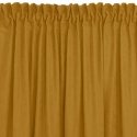 Aizkars MILANA sinepju krāsā, klasiskā, pūķa josla, caurspīdīga, 10 cm, ar bumbām, 3 cm šenila audums, 420x300 HOMEDE Aizkars MILANA sinepju krāsā, klasiskā, pūķa josla, caurspīdīga, 10 cm, ar bumbām, 3 cm šenila audums, 420x300 HOMEDE