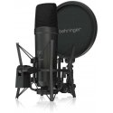 „Behringer TM1 DARK EDITION“ įrašymo rinkinys: didelės diafragmos mikrofonas + priedai „Behringer TM1 DARK EDITION“ įrašymo rinkinys: didelės diafragmos mikrofonas + priedai