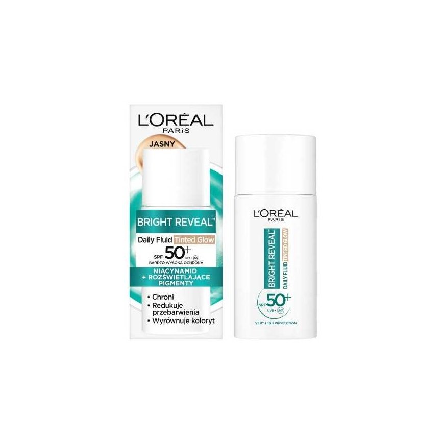 LOREAL Bright Reveal Fluid tonēts SPF50+