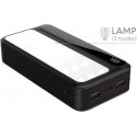 Rebeltec Powerbank P20 LCDPD LAMP 20 000mAh, integroitu LED-lamppu torch-funktiolla