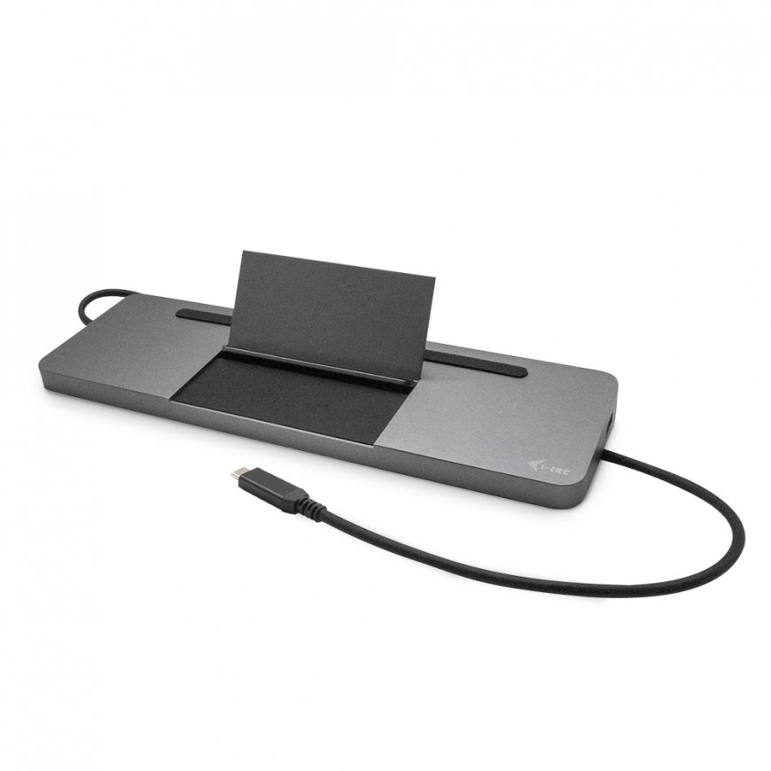 i-tec Metal C31FLATPRO100 dokstacija Vadu USB 3.2 Gen 1 (3.1 Gen 1) Type-C Pelēks – 2