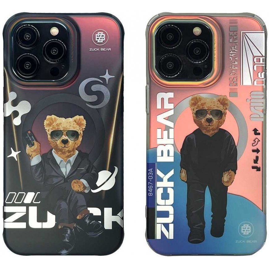 ZuckBear ZUCK BEAR case BERLIN BOSS MAG compatible with MagSafe, designed for IPHONE 16 with two charms – 2
