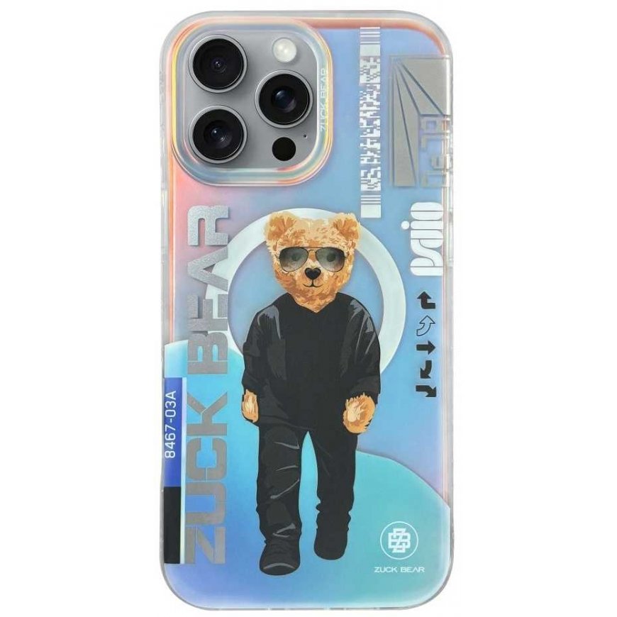 ZuckBear ZUCK BEAR case BERLIN BOSS MAG compatible with MagSafe, designed for IPHONE 16 with two charms – 4