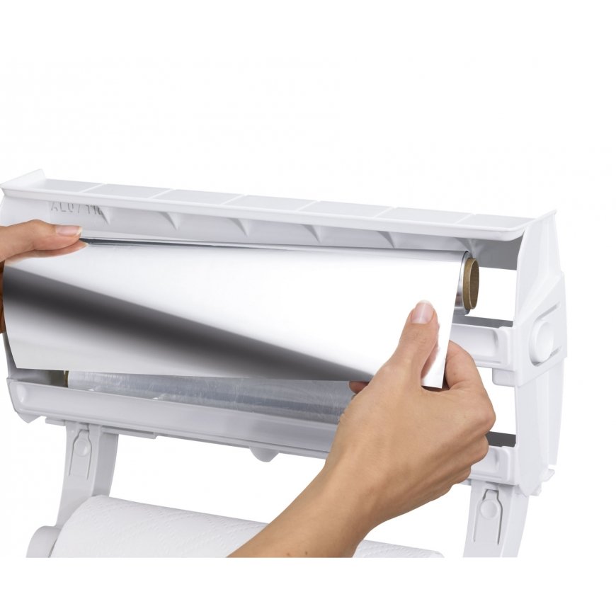 Leifheit Parat F2 Wall-mounted paper towel holder Aluminium, Plastic White – 4