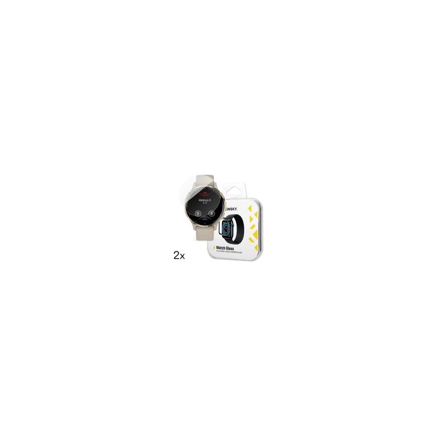 Wozinsky visiškai klijuojamas grūdintas stiklas Garmin Venu 3S 41mm (2 vnt)