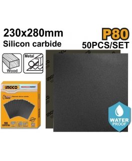 Ingco hiomapaperi P80 230 x 280mm, 50 kpl