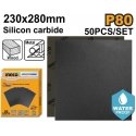 Ingco abrasive paper P80 230 x 280mm, 50 pcs Ingco abrasive paper P80 230 x 280mm, 50 pcs