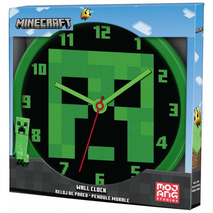 Vaikų Euroswan Ispanija Minecraft sieninis laikrodis – 4