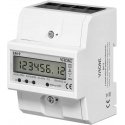 Orno 3-phase digital energy consumption indicator, 100 A, 4 modules, DIN TH-35 mm Orno 3-phase digital energy consumption indicator, 100 A, 4 modules, DIN TH-35 mm