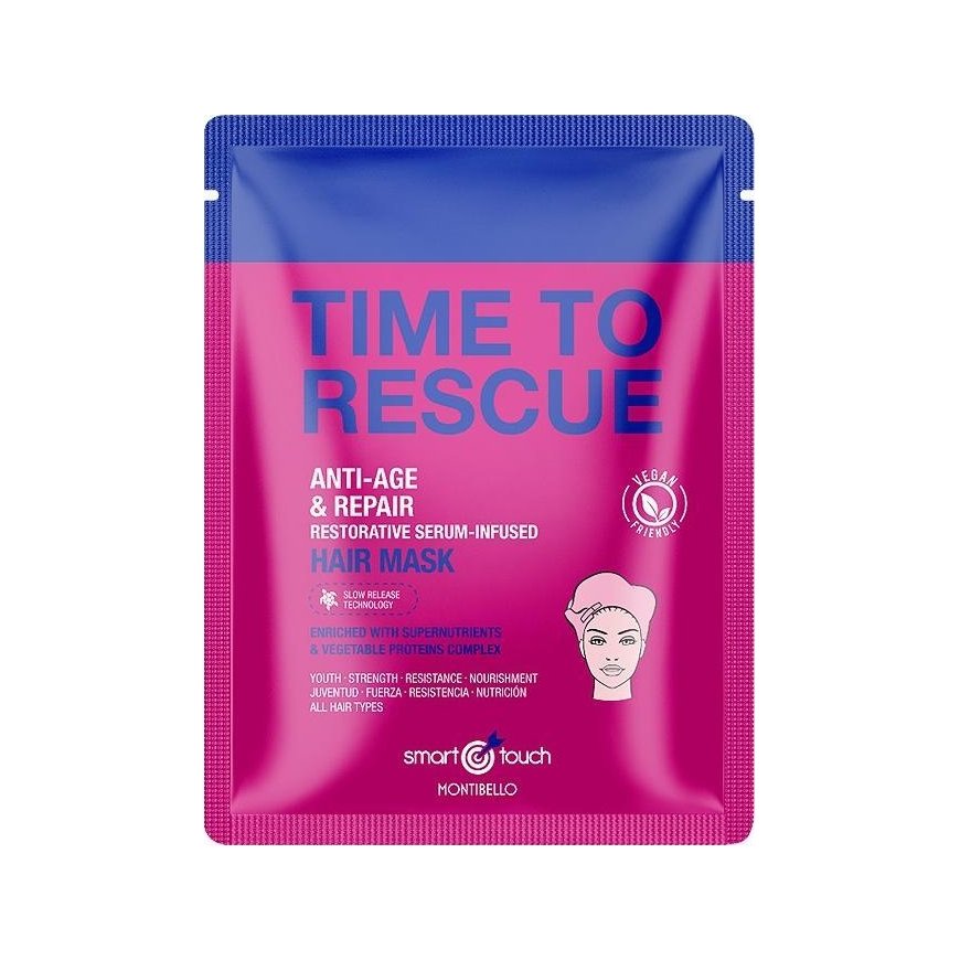 Montibello Smart Time gelbėjimo lapų kaukė 30ml