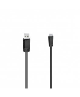 Hama 00200605 USB-kaabel USB 2.0 0,75 m Mini-USB B USB A Must