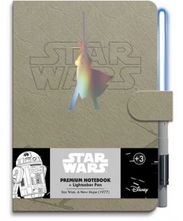 ERIK Star Wars Luke Skywalker A5 premium notebook + light sabre pen