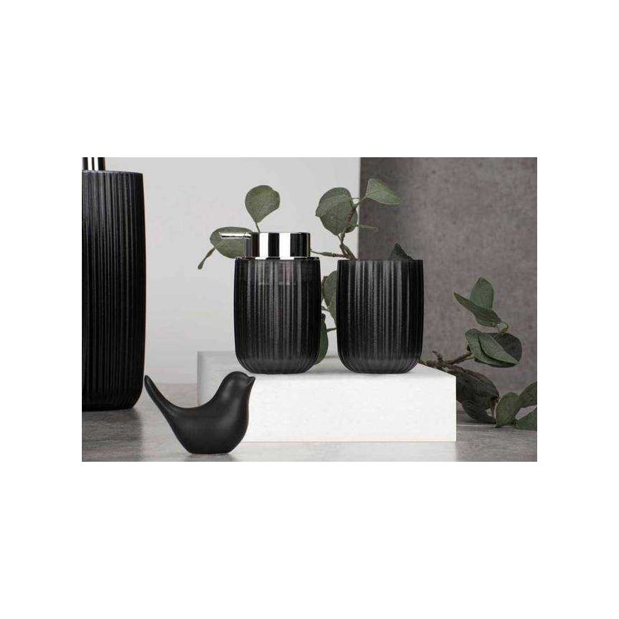 Bathroom Trash Can AGROPOLI, 27 cm, gray, WENKO – 3