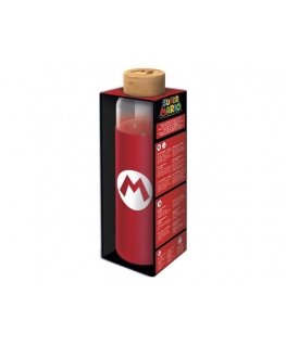 STOR Nintendo Super Mario Bros silikono dangtelis stiklinei buteliui 585ml