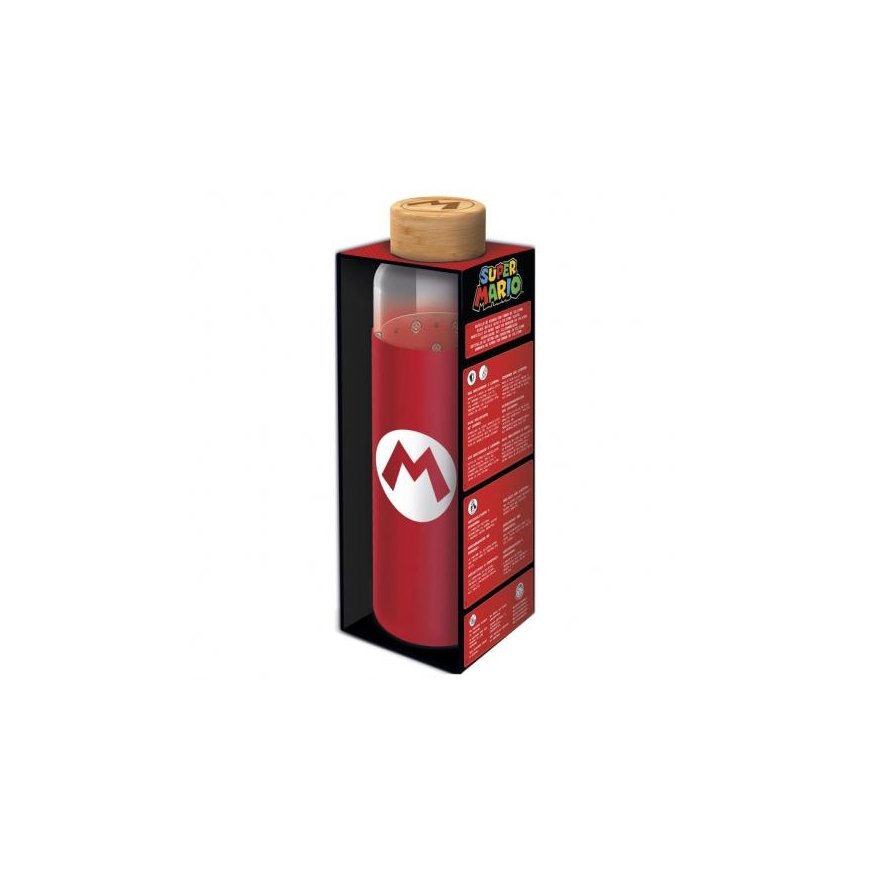 STOR Nintendo Super Mario Bros silikono dangtelis stiklinei buteliui 585ml
