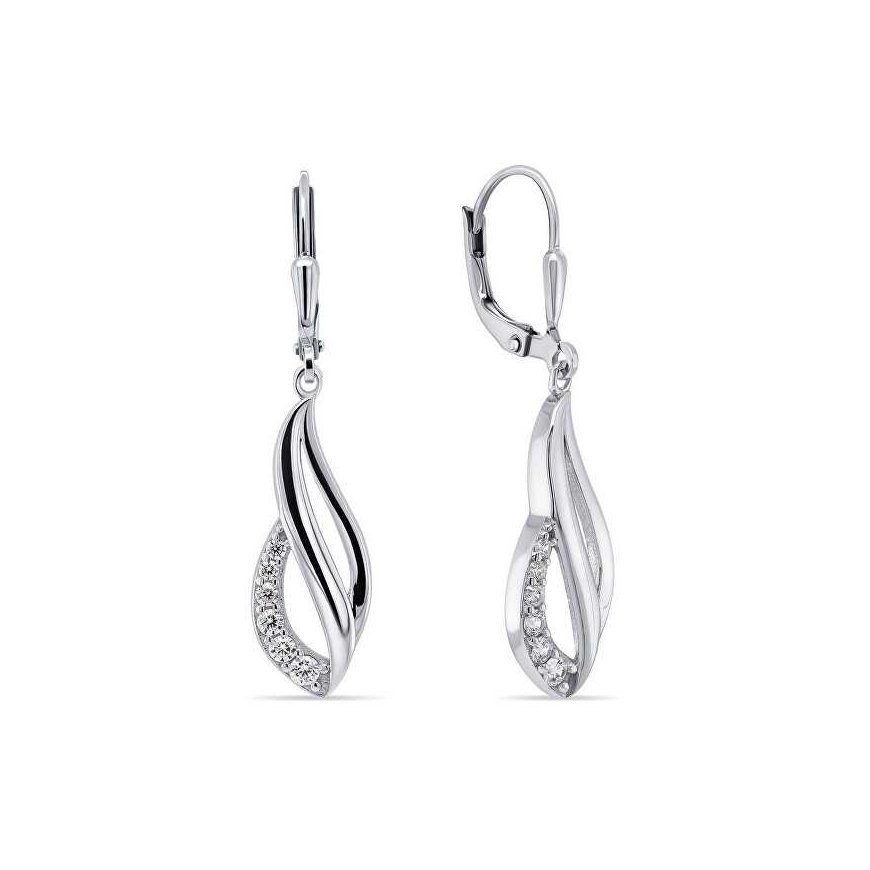 Brilio Silver Brilio Silver Sparkling silver earrings with zircons EA269W