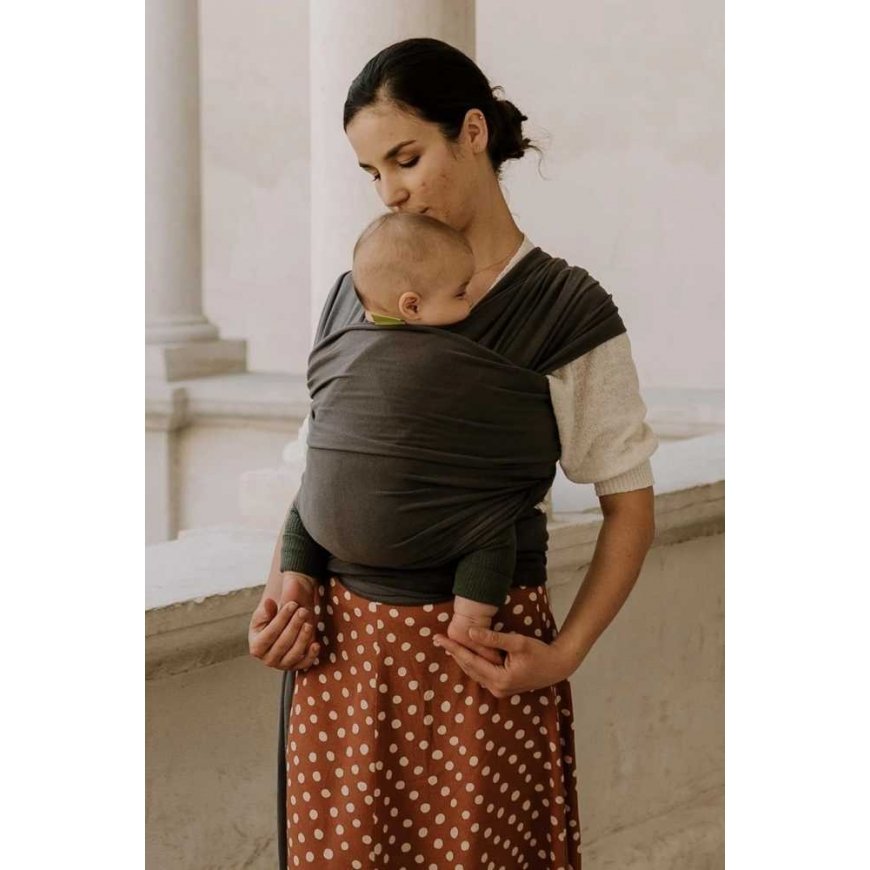 Boba Nosida Chusta beebi kandmiseks BOBA Wrap - tume pall – 2