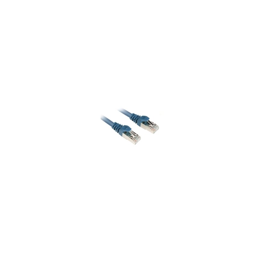 Sharkoon 0.25m Cat.6 S/FTP networking cable Blue Cat6 S/FTP (S-STP)