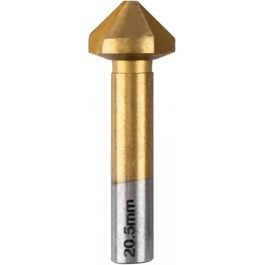 Graphite TiN conical countersink drill bits for angled drilling, 6.3–20.5 mm, set of 6 pieces – 3