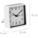 Atmosphera Quartz Tylus pöytäkello makuuhuoneeseen, kvartsikello, valkoinen Atmosphera Quartz Tylus pöytäkello makuuhuoneeseen, kvartsikello, valkoinen