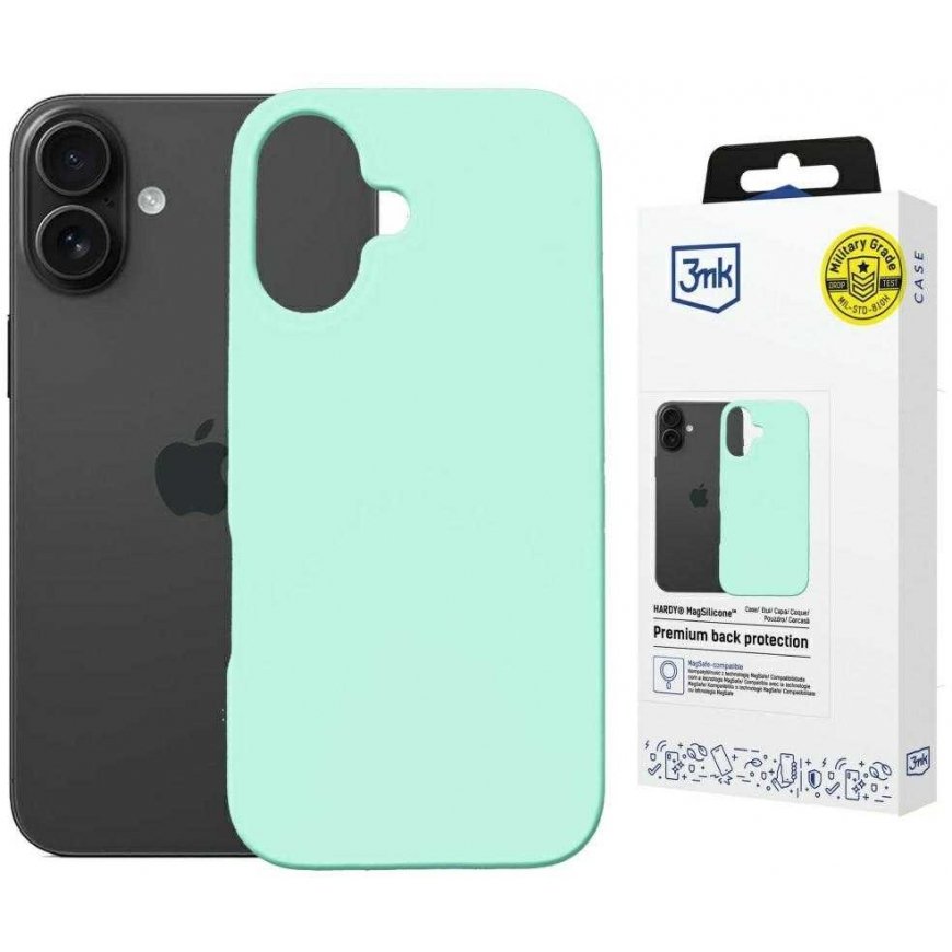 3MK Hardy MagSilicone ümbris Apple iPhone 16 Plus merevärvi