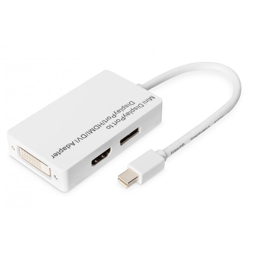 Digitus DB-340509-002-W videokaabliadapter 0,2 m Mini DisplayPort DVI-D Valge