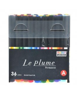 Marvy Uchida püsiv markerid pintsliga otsikuga "Le Plume Permanent" 3000-36A 36 tk.