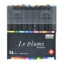 Marvy Uchida Permanent markers with brush tip 'Le Plume Permanent' 3000-36A 36 pcs. Marvy Uchida Permanent markers with brush tip 'Le Plume Permanent' 3000-36A 36 pcs.