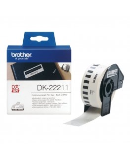 Brother DK-22211 etikečių juostelė Juoda ant baltos