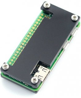 Gravlaser Raspberry Pi Zero -kotelo, Fluo Open, musta