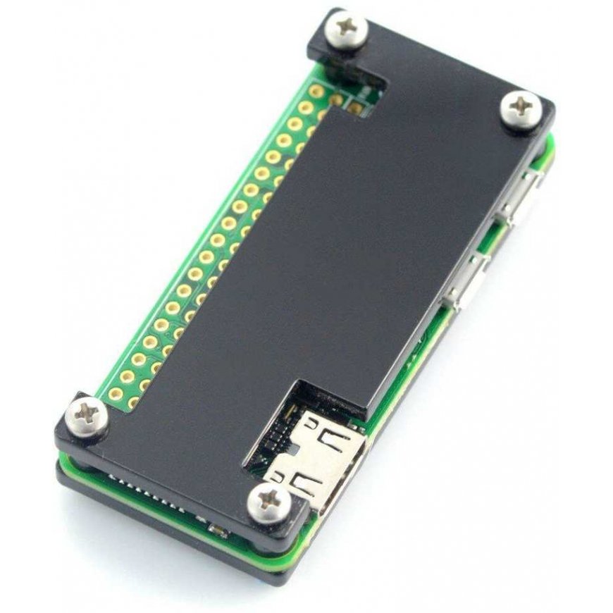 Gravlaser Raspberry Pi Zero korpuss, Fluo Open, melns