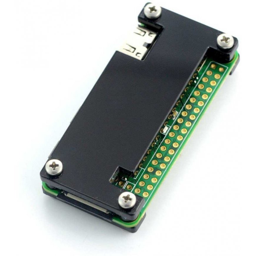 Gravlaser Raspberry Pi Zero case, Fluo Open, black – 3