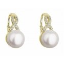 Evolution Group Gold-plated earrings with river pearl 21048.1 Evolution Group Gold-plated earrings with river pearl 21048.1