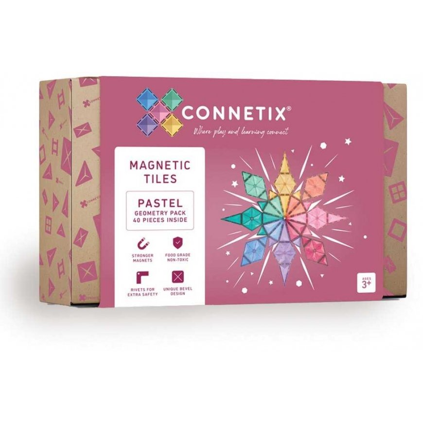 Connetix Pastel Geometric Set 40 pieces – 3