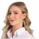 Jwl Luxury Pearls Элегантные позолоченные серьги с жемчугом JL0856