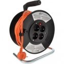 Solight extension cord, 4 sockets, 25m, orange cable, 3x 1.5mm2 Solight extension cord, 4 sockets, 25m, orange cable, 3x 1.5mm2
