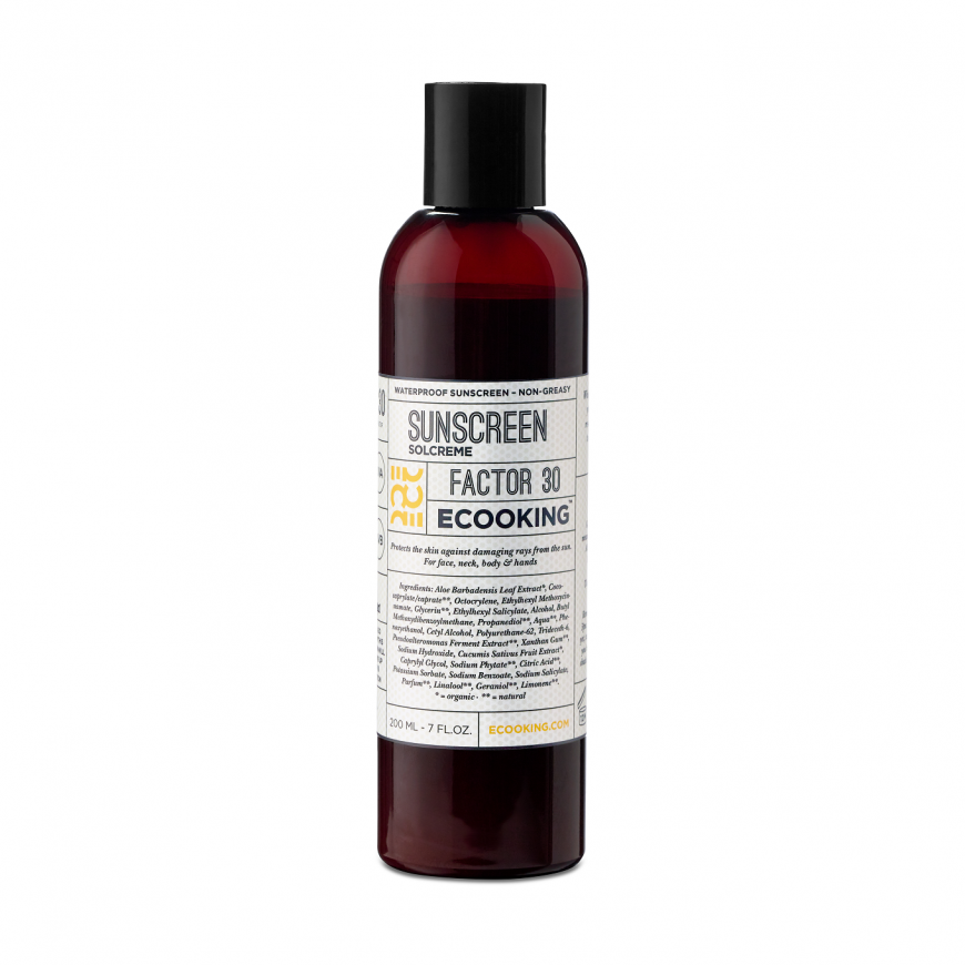 Ecooking, Apsauginis kremas nuo saulės, Hydra-maitininantis, Kūno kremas, SPF 20, 200 ml Unisex