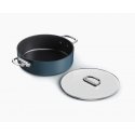 Joseph Joseph Space Folding Handle Ceramic Non-stick 28cm Blue Shallow Casserole Pan & Lid Joseph Joseph Space Folding Handle Ceramic Non-stick 28cm Blue Shallow Casserole Pan & Lid