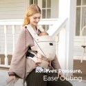 MOMCOZY ERGONOMISKĀS KŪDIKIŅU NEŠIOKLĒ PUREHUG NO DABISKĀS LINAS, GAIŠAIS DZINTARS