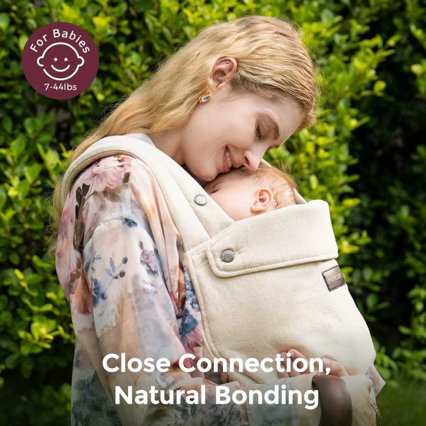 MOMCOZY ЭРГОНОМИЧНАЯ КОЛЯСКА ДЛЯ МЛАДЕНЦЕВ PUREHUG ИЗ ЕСТЕСТВЕННОГО ЛЬНА, СВЕТЛЫЙ ЯНТАРЬ – 5